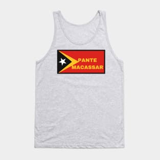 Pante Macassar City in East Timor Flag Tank Top